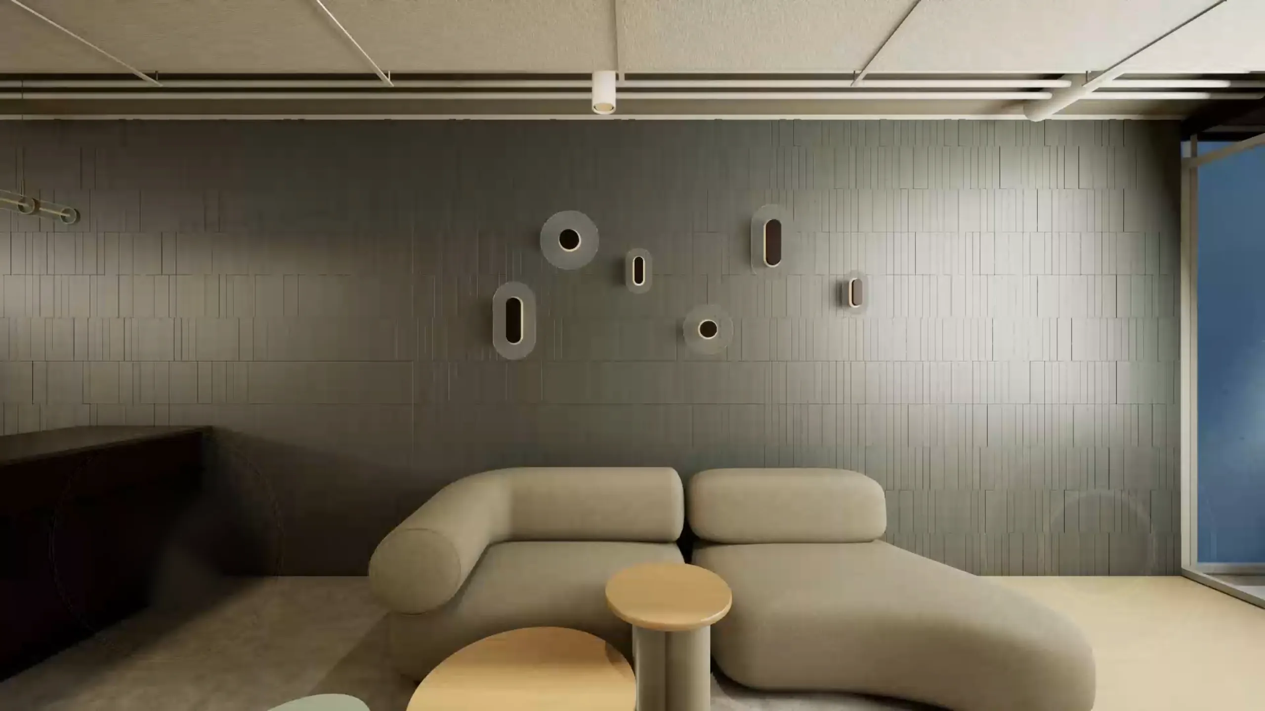 Fifth-floor reception in the 3D visualisation